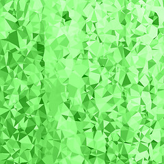 Image showing Abstract Green Polygonal Background. 