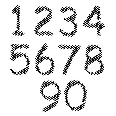 Image showing Set of Grunge Numbers