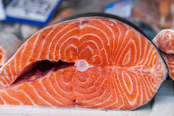 Image showing raw salmon