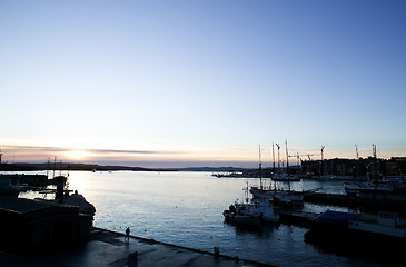 Image showing Dock at Dusk