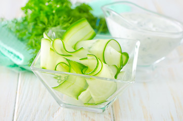 Image showing salad with cucumber