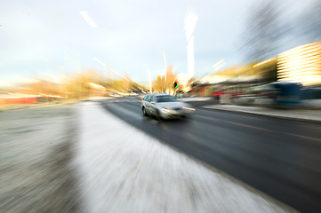 Image showing Speeding Car