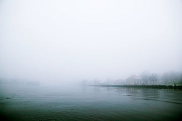 Image showing Thick Fog over Water