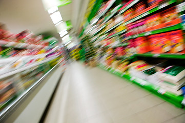 Image showing Abstract Grocery Store Blur