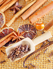 Image showing Cocoa and aroma spices