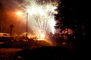 Image showing Rural Fireworks