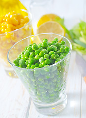 Image showing green peas