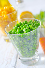 Image showing green peas