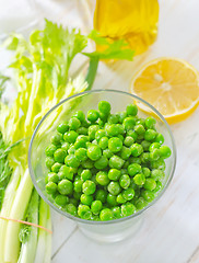 Image showing green peas