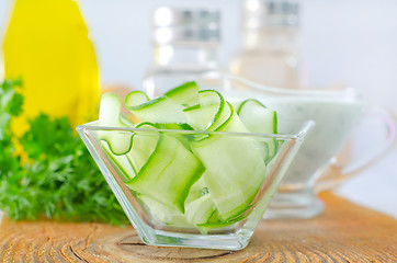 Image showing salad with cucumber