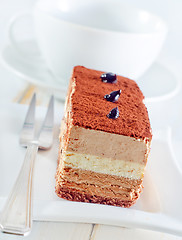 Image showing cake with chocolate