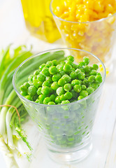 Image showing green peas