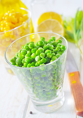 Image showing green peas