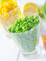 Image showing green peas