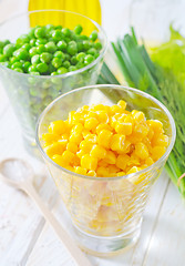 Image showing corn and peas