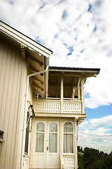 Image showing Wooden Swiss Villa