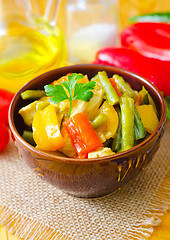 Image showing Fresh vegetable stew in the bowl