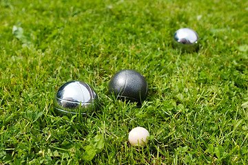 Image showing Bocce Balls