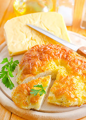 Image showing bread with cheese