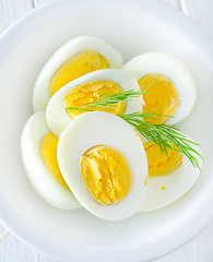 Image showing boiled eggs