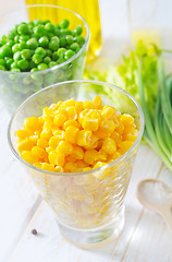 Image showing corn and peas