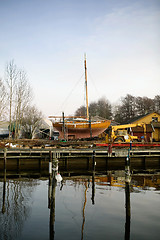 Image showing Harbor at Sunset