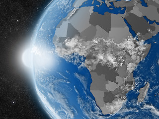 Image showing African continent from space