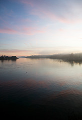 Image showing River at sunset