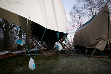 Image showing Winter Boat Storage