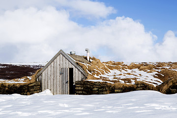 Image showing Tiny hut in Iceland