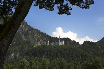 Image showing Castle of Neuschwanstein in Bavarian Alps