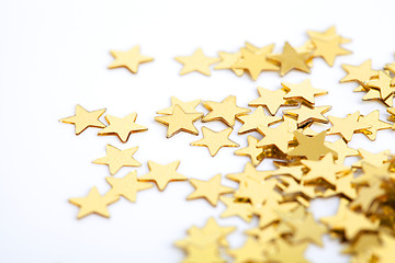 Image showing Golden stars as a background for christmas