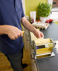 Image showing Pasta Making Detail