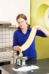 Image showing Making Pasta