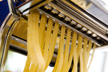 Image showing Homemade Pasta Fettuccine Detail
