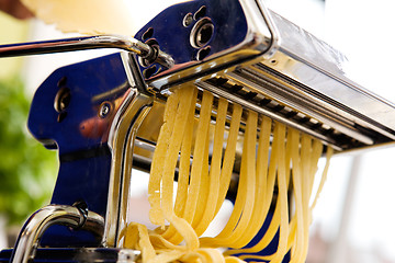 Image showing Homemade Pasta Fettuccine Detail