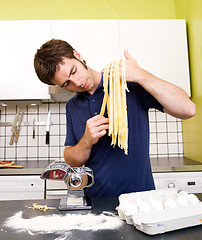 Image showing Homemade Pasta Fettuccine