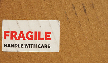 Image showing Fragile sign