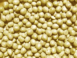 Image showing Retro looking Peas picture