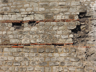 Image showing Roman Wall in London