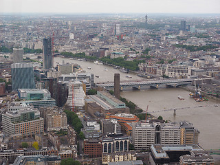 Image showing Aerial view of London