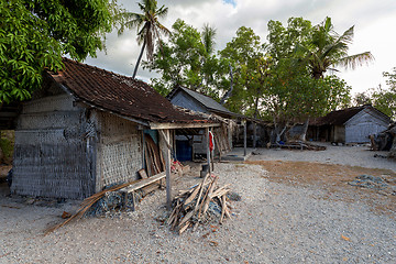 Image showing indonesian house - shack on beach