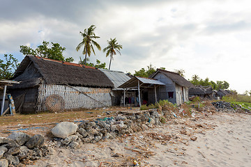 Image showing indonesian house - shack on beach