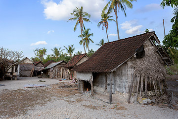 Image showing indonesian house - shack on beach