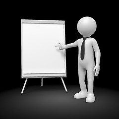 Image showing man flip chart