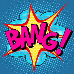 Image showing text Bang pop art