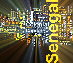 Image showing Senegal background concept glowing