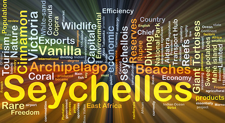 Image showing Seychelles background concept glowing