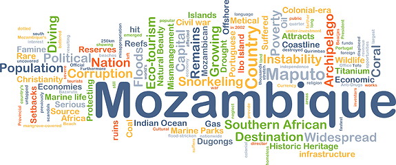 Image showing Mozambique background concept