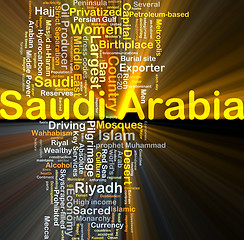 Image showing Saudi Arabia background concept glowing